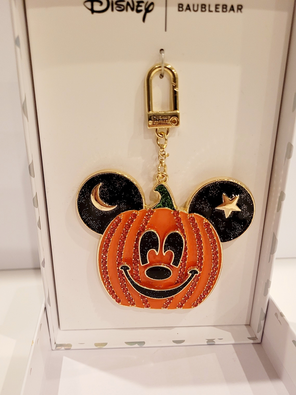 Disney Baublebar Orange & Black Mickey Pumpkin